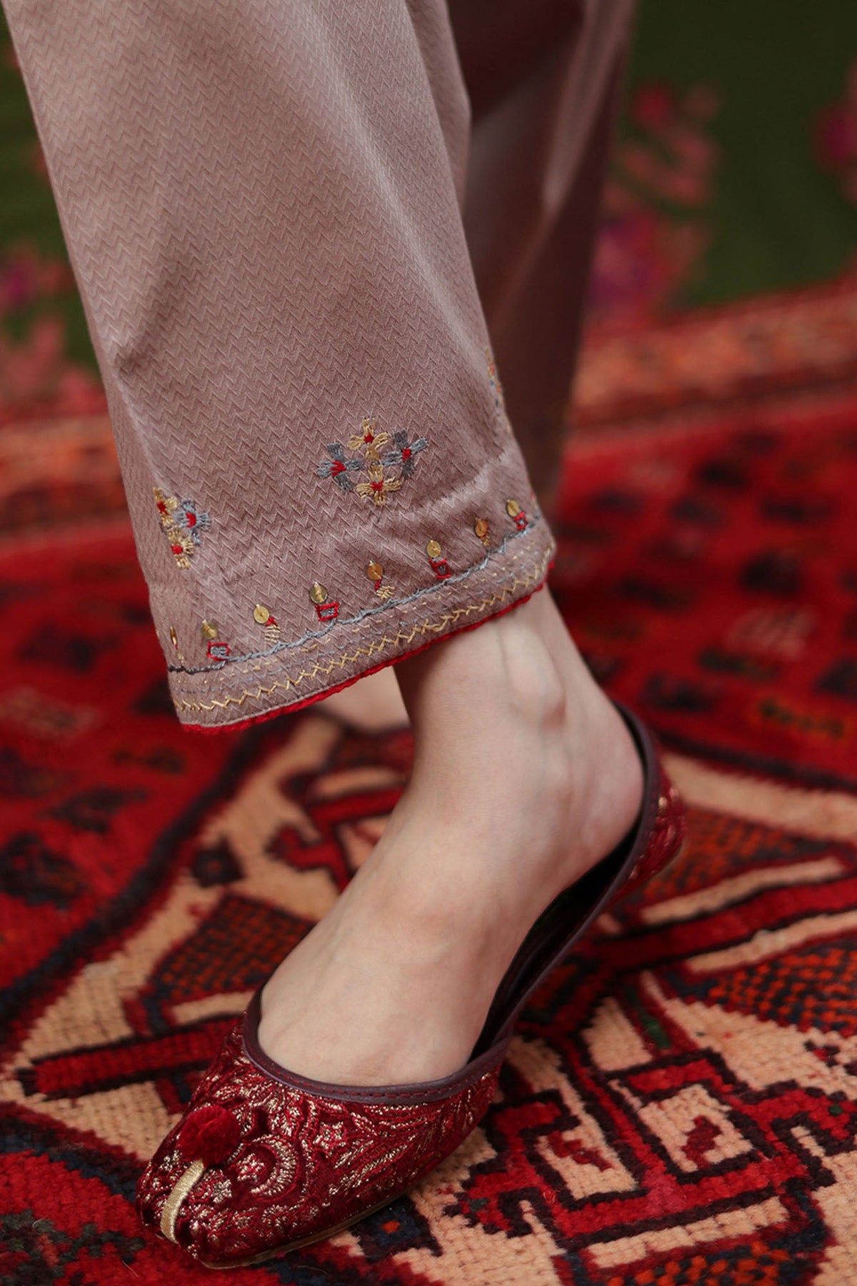 Embroidered Sequin Story Set