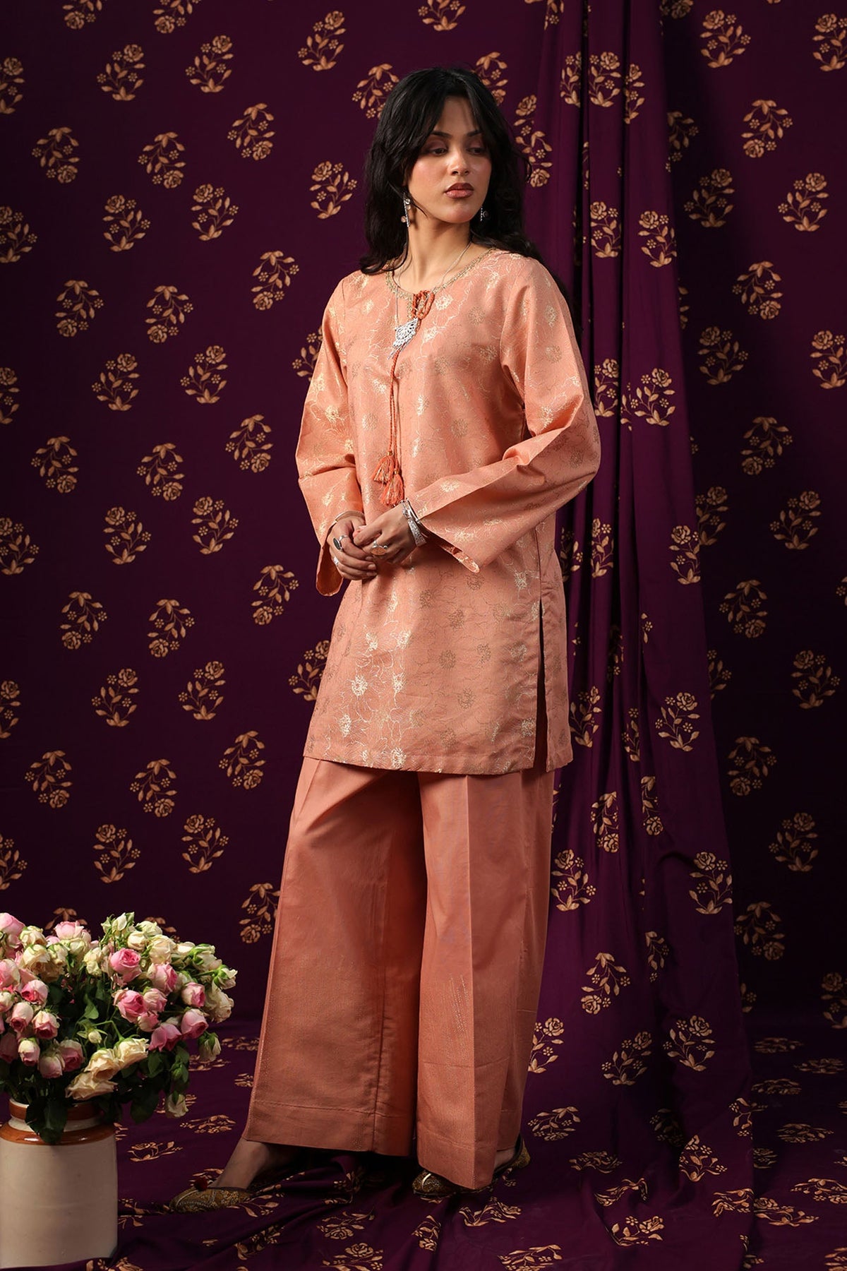Floral Weave Co-Ord Set