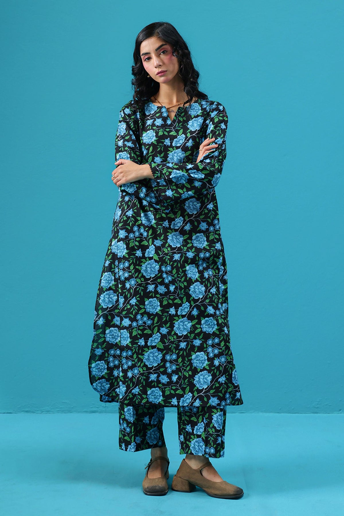 Printed Floral Theory Set