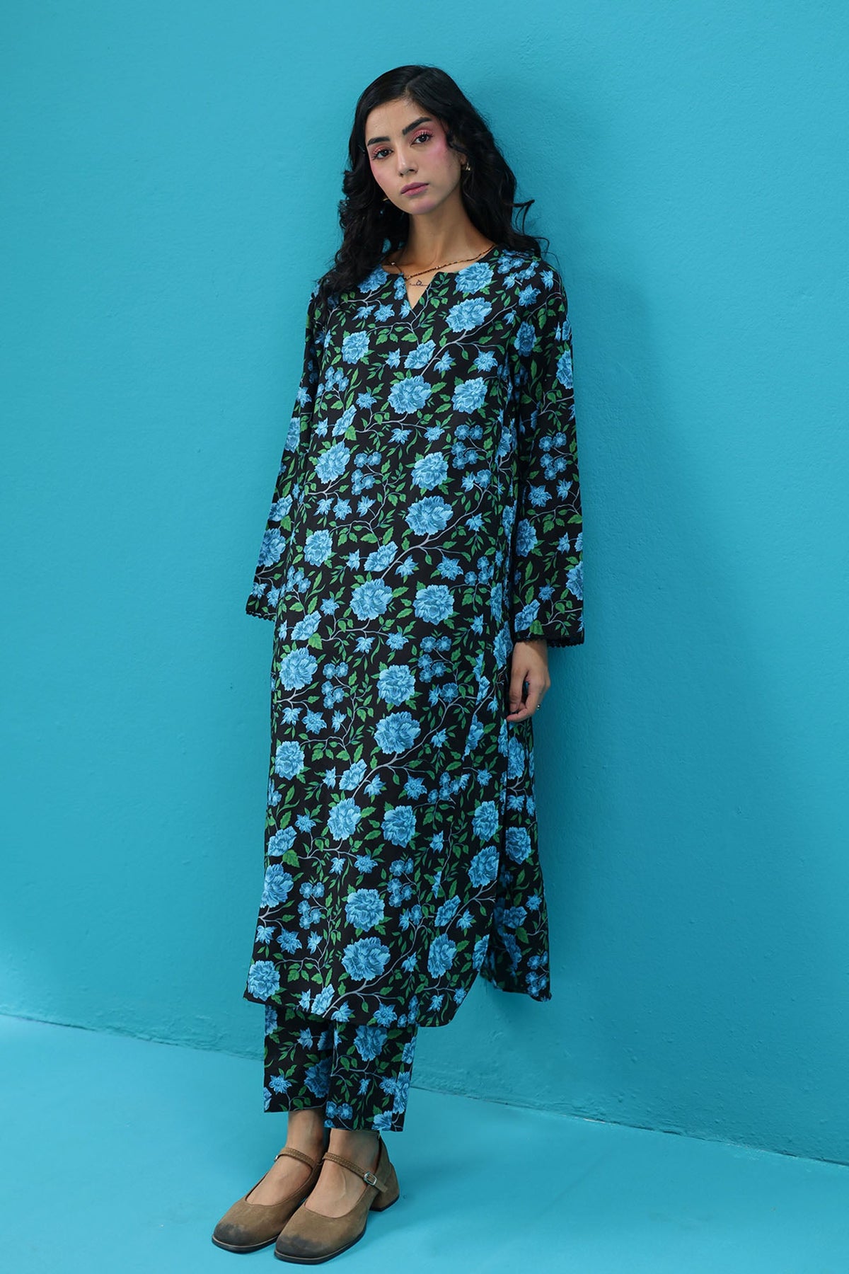 Printed Floral Theory Set