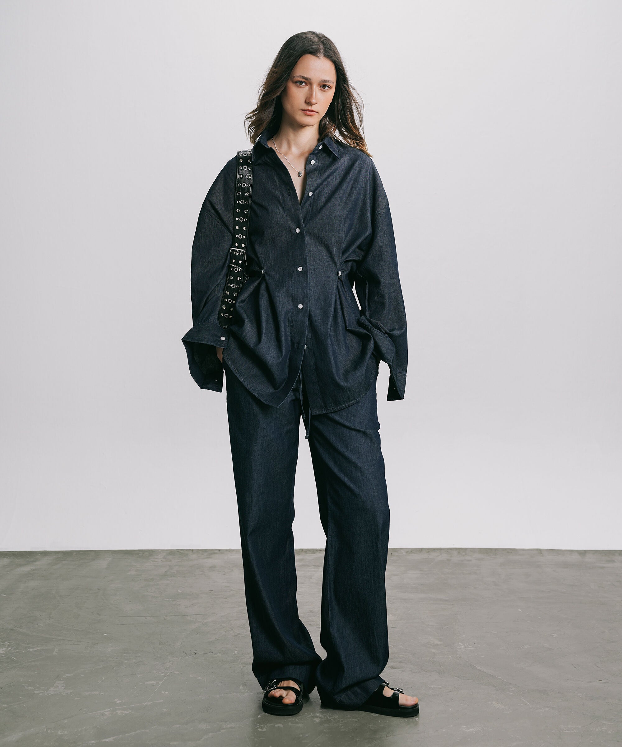 Women's Western Wear Blue Pull-On Trouser