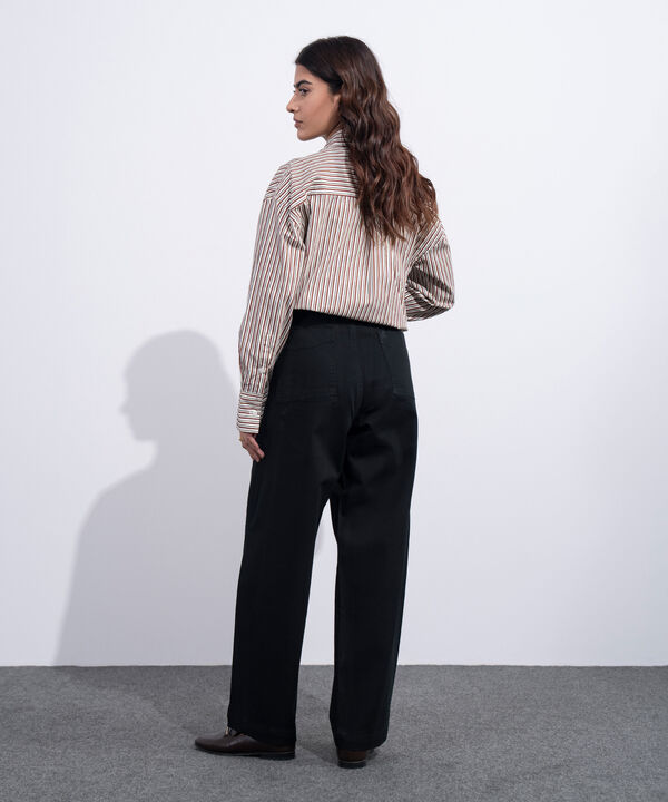 Barrel Fit Chino Trousers