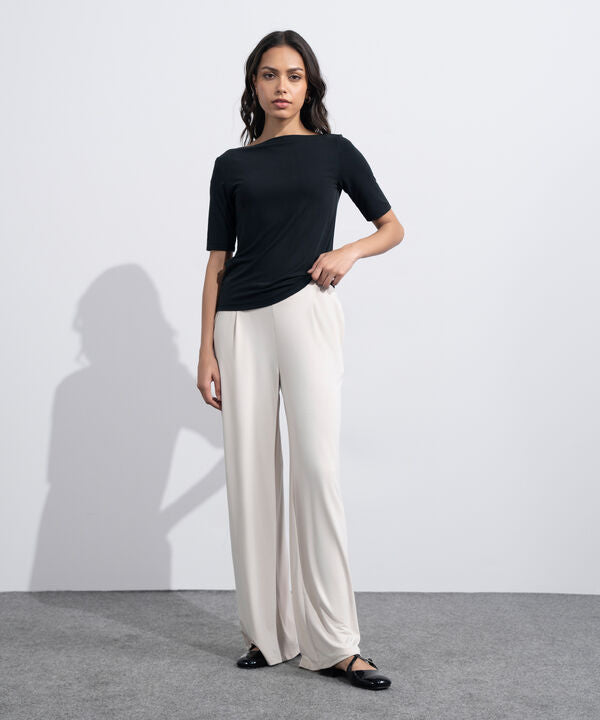 Flowing Pull-On Trousers