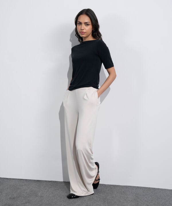 Flowing Pull-On Trousers