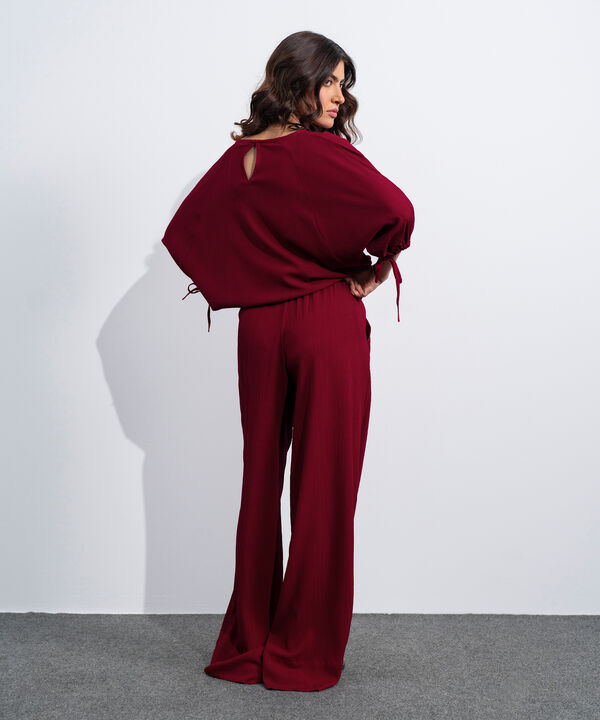 Seersucker Pull-On Trousers