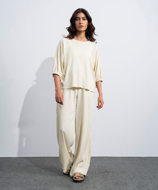 Seersucker Pull-On Trousers