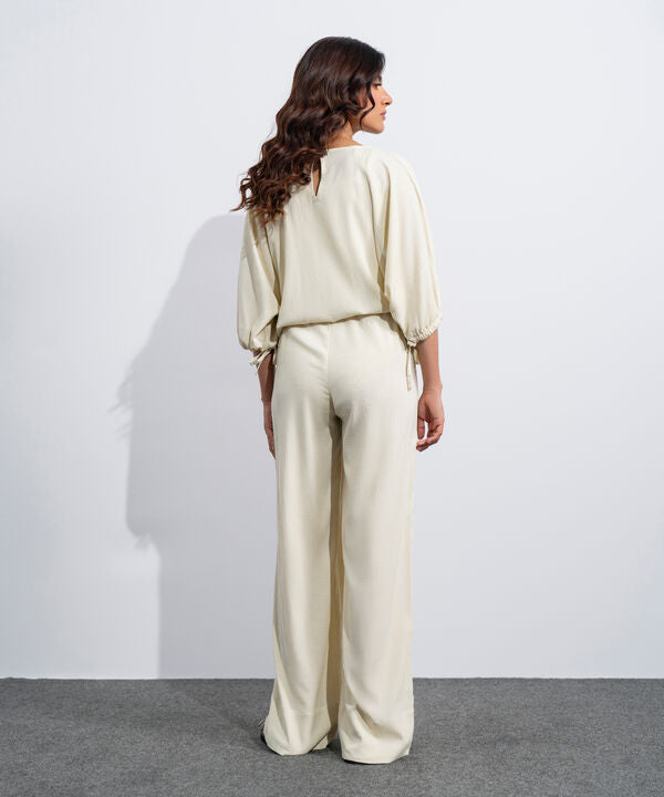 Seersucker Pull-On Trousers