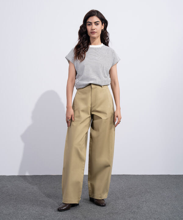 Barrel Fit Chino Trousers