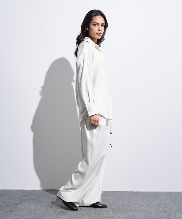 Straight Fit Pleated Trousers