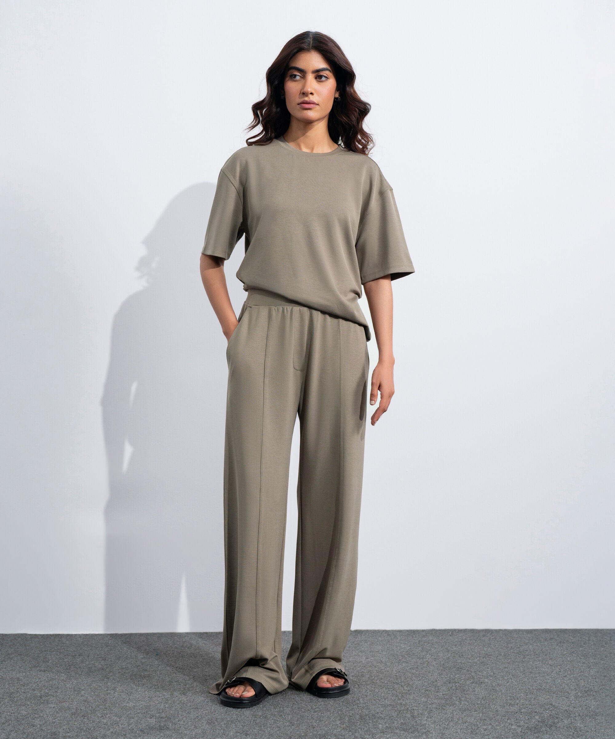 Women's Western Brown Soft Lux Pull-On  Trousers