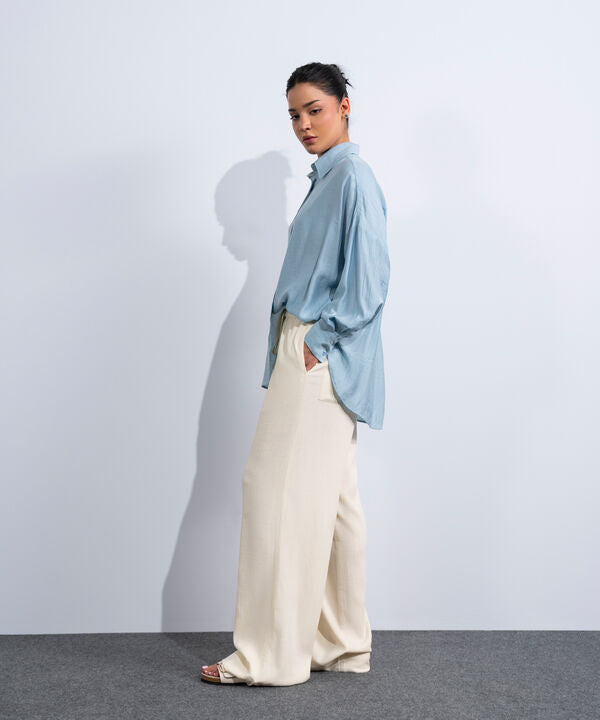Pull-On Seersucker Trousers