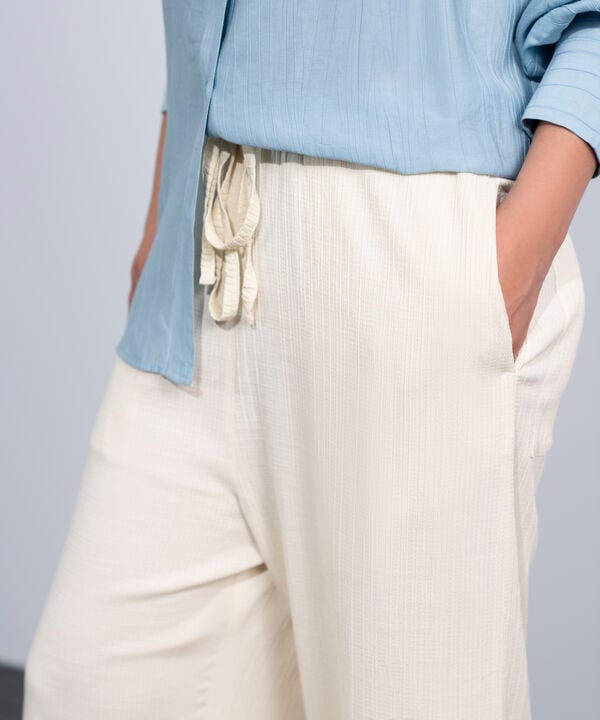 Pull-On Seersucker Trousers