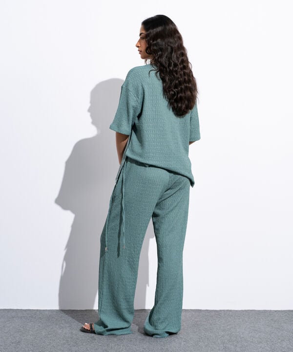 Pull-On Trousers With Tie Detail
