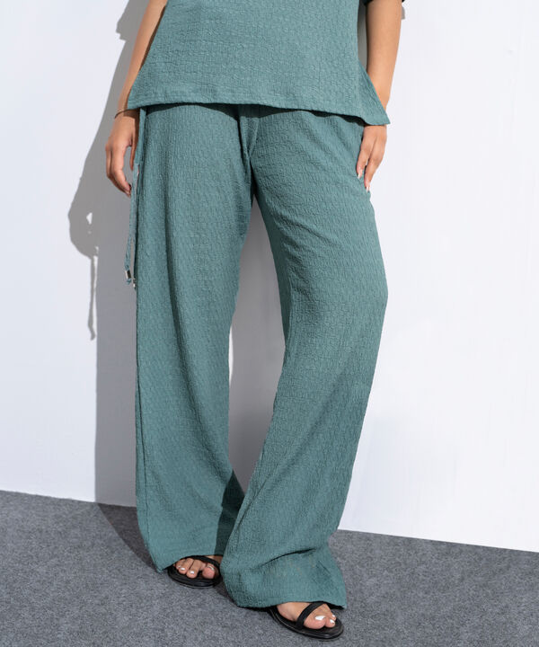 Pull-On Trousers With Tie Detail