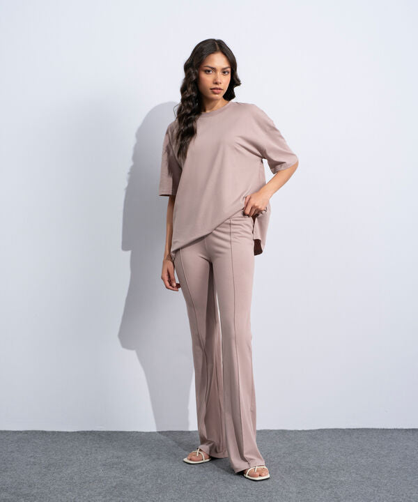 Stretchy Flared Trousers