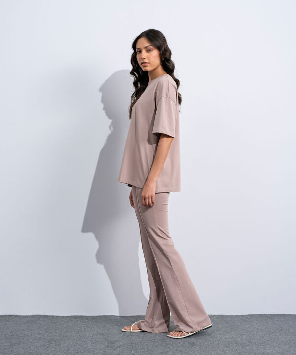 Stretchy Flared Trousers