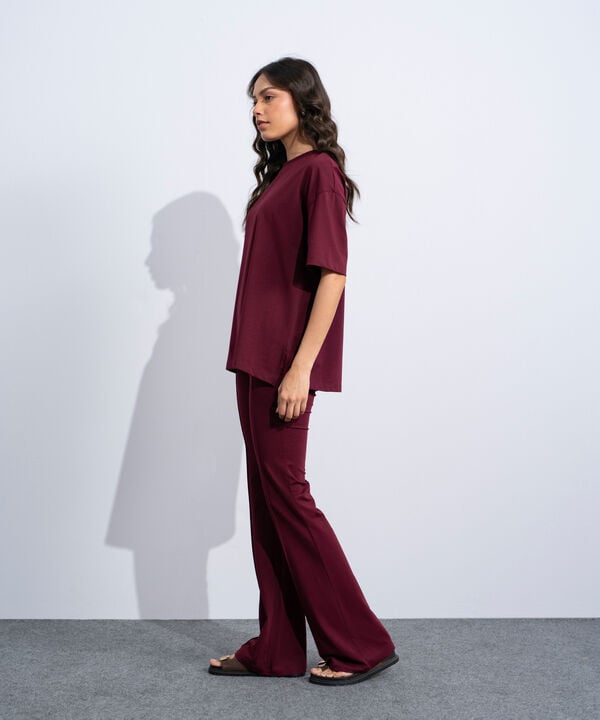 Stretchy Flared Trousers
