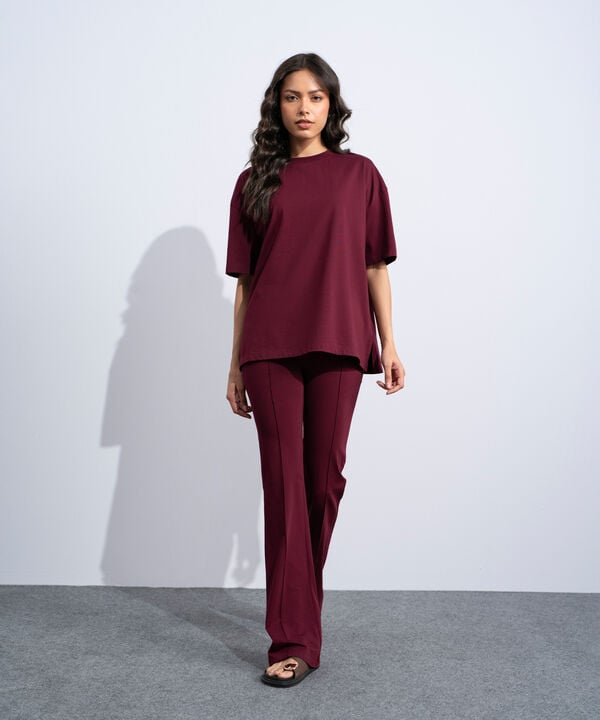 Stretchy Flared Trousers