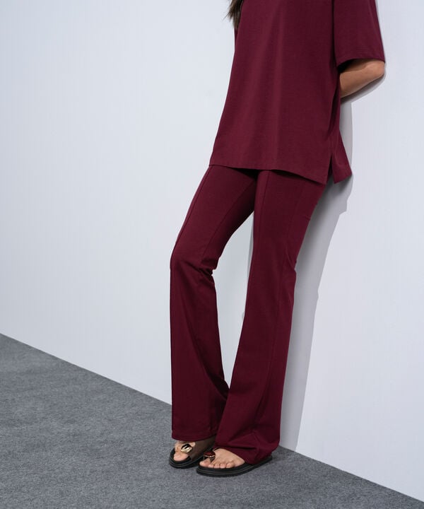 Stretchy Flared Trousers