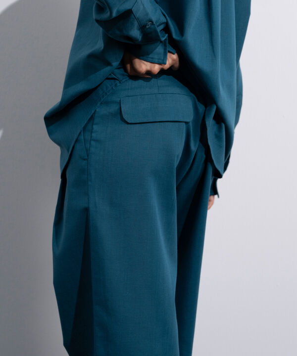 Linen Blend Slouchy Trousers