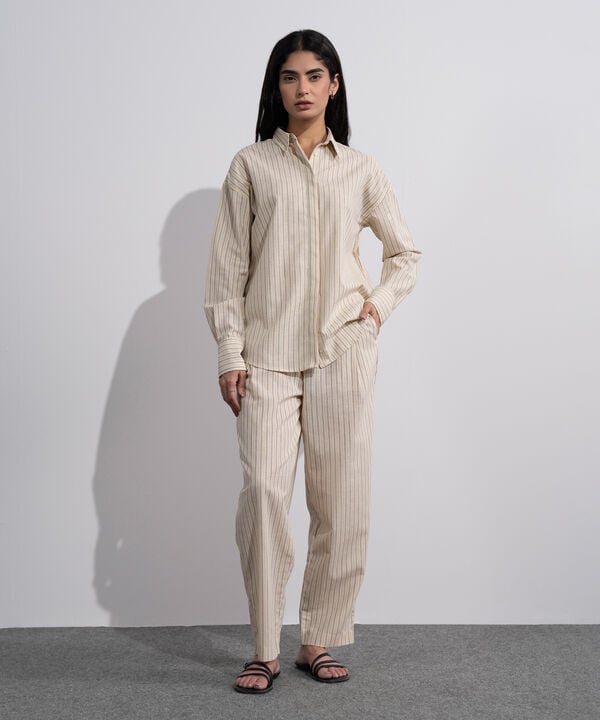 Striped Slouchy Trousers