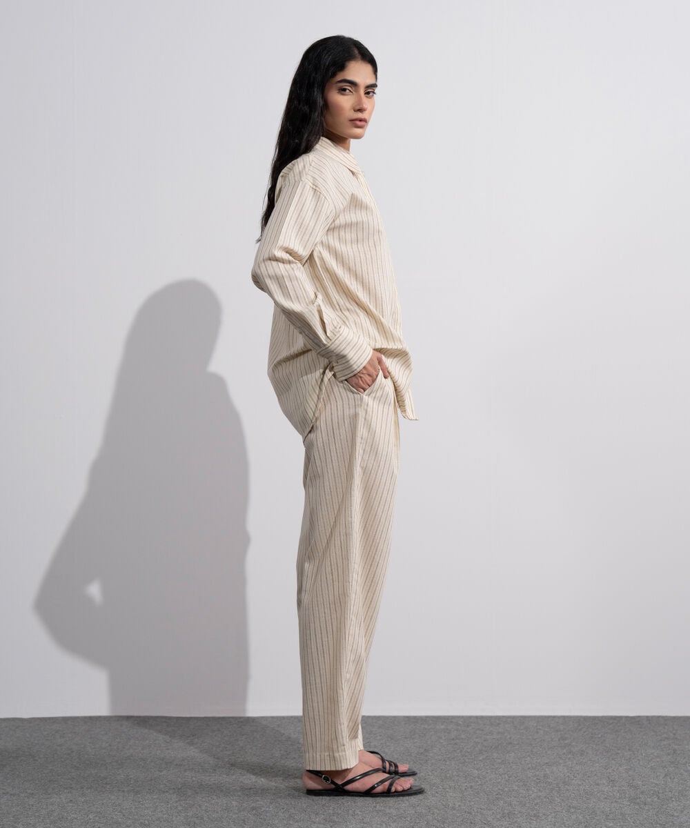 Striped Slouchy Trousers WBTMV0726002