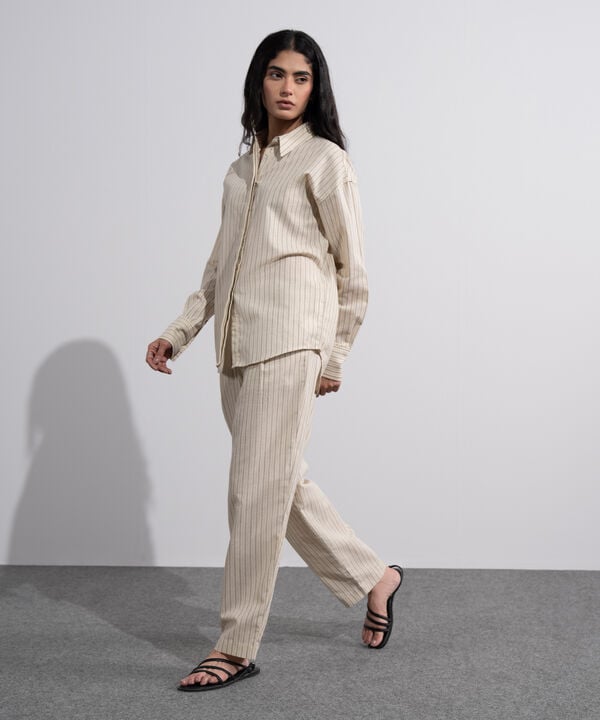 Striped Slouchy Trousers