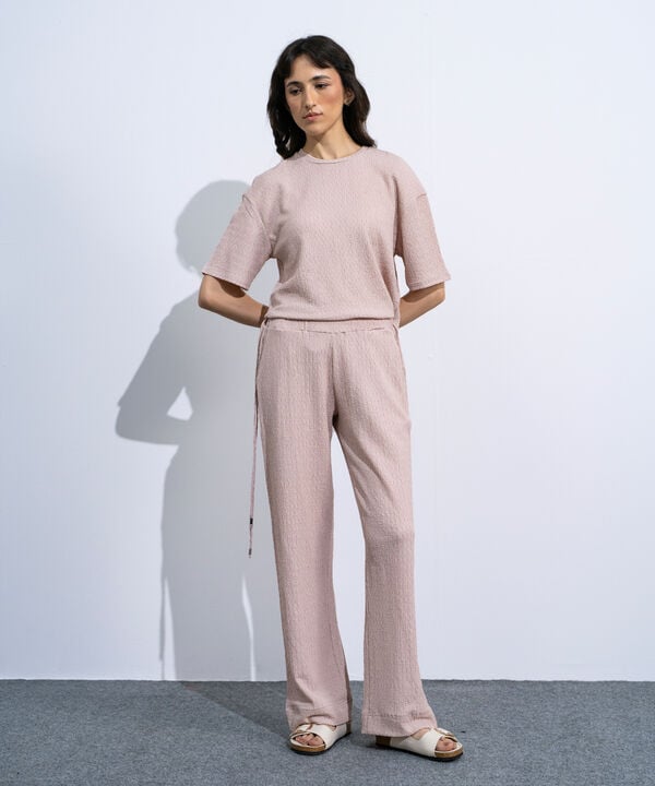 Pull-On Trousers With Tie Detail