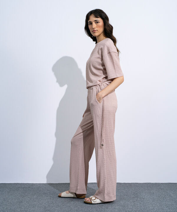 Pull-On Trousers With Tie Detail