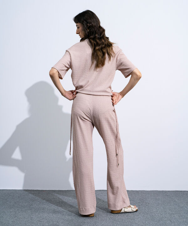 Pull-On Trousers With Tie Detail