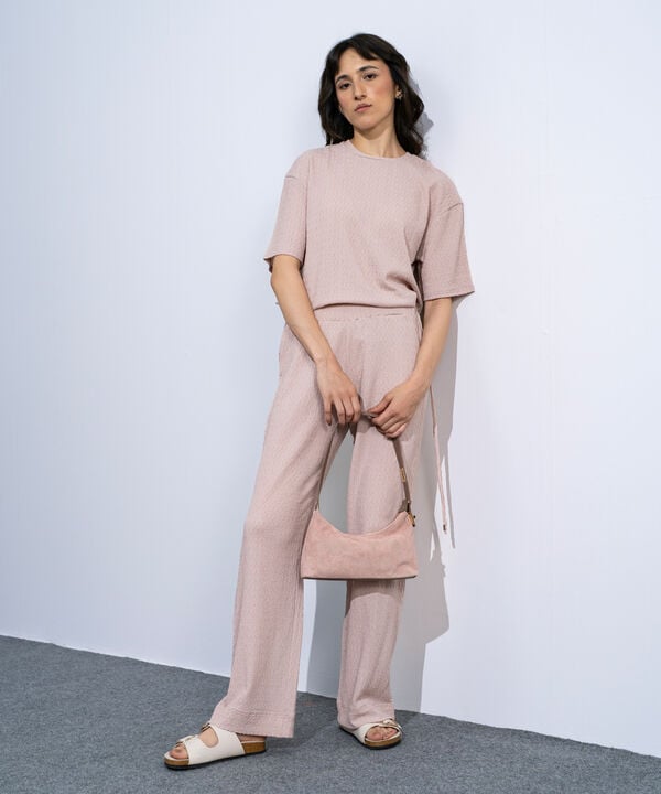 Pull-On Trousers With Tie Detail