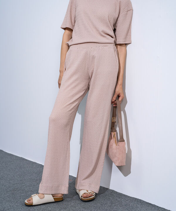 Pull-On Trousers With Tie Detail