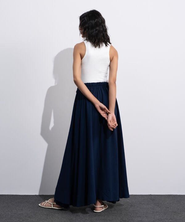 Smocked Skirt With Tie Detail