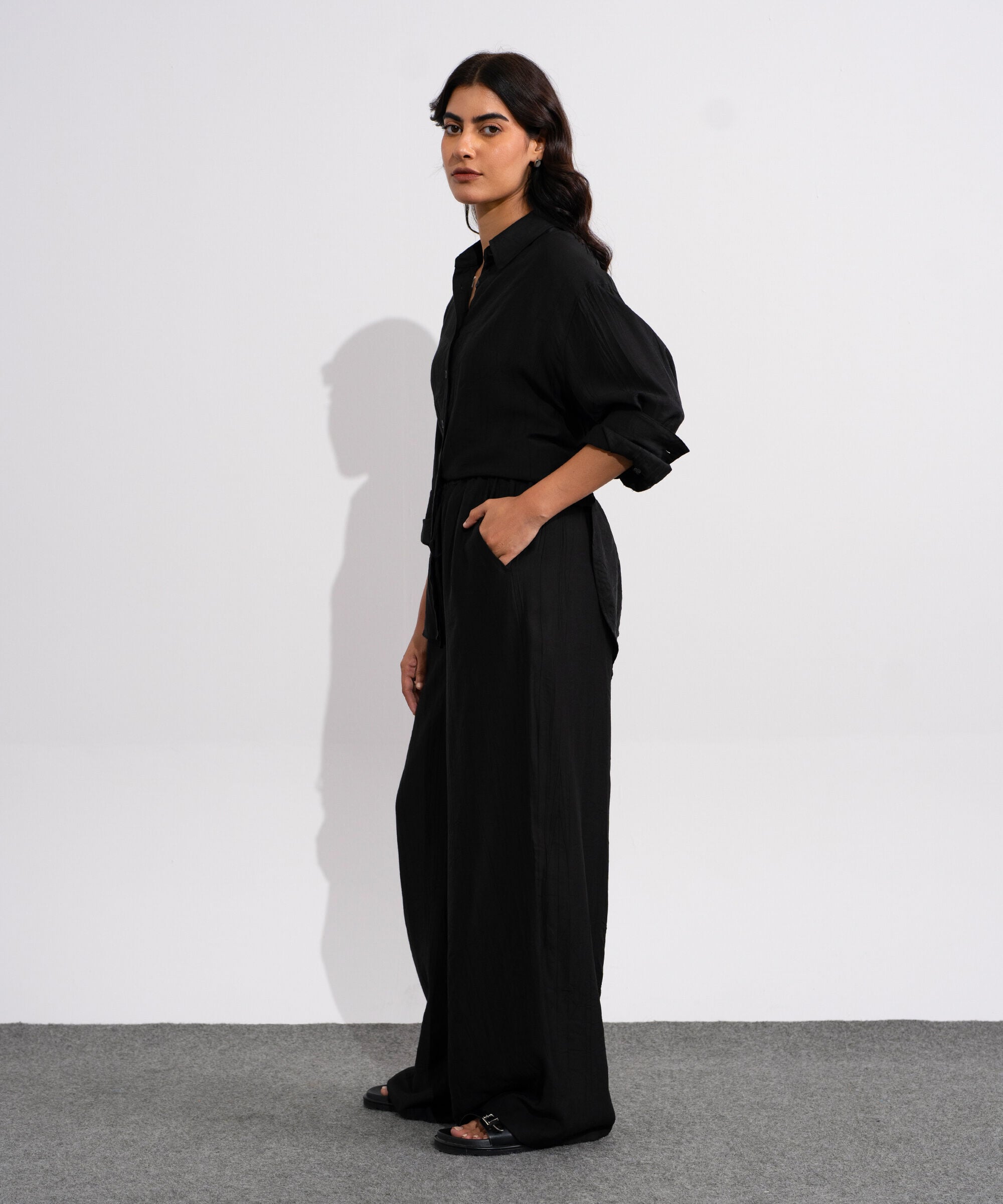 Textured Pull-On Trousers WBTMV0826003