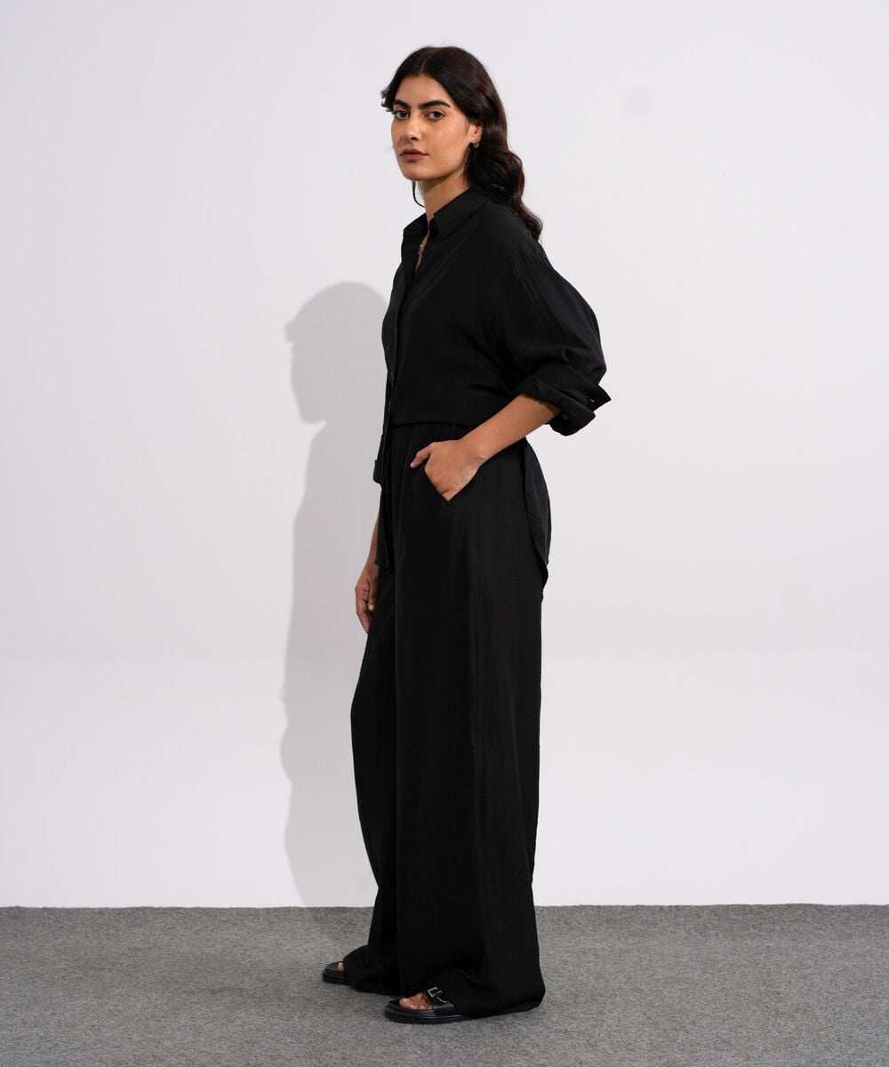 Textured Pull-On Trousers WBTMV0826003