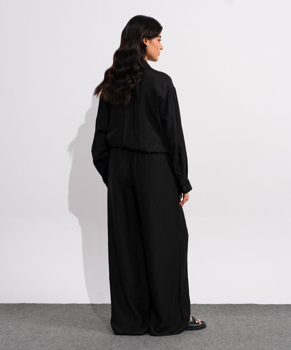 Textured Pull-On Trousers WBTMV0826003