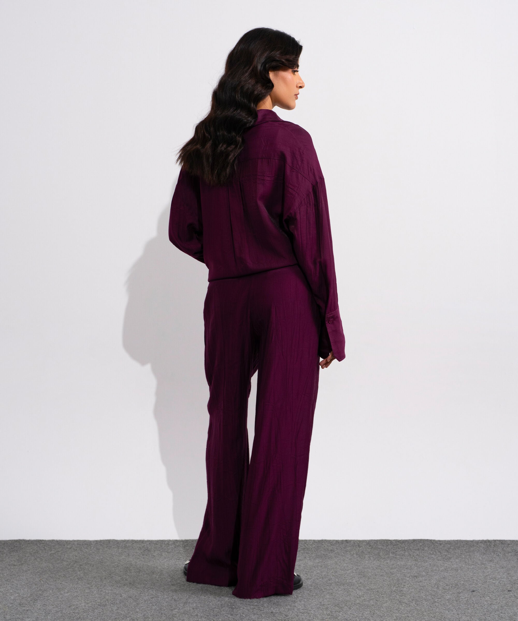 Textured Pleated Trousers WBTMV0826004