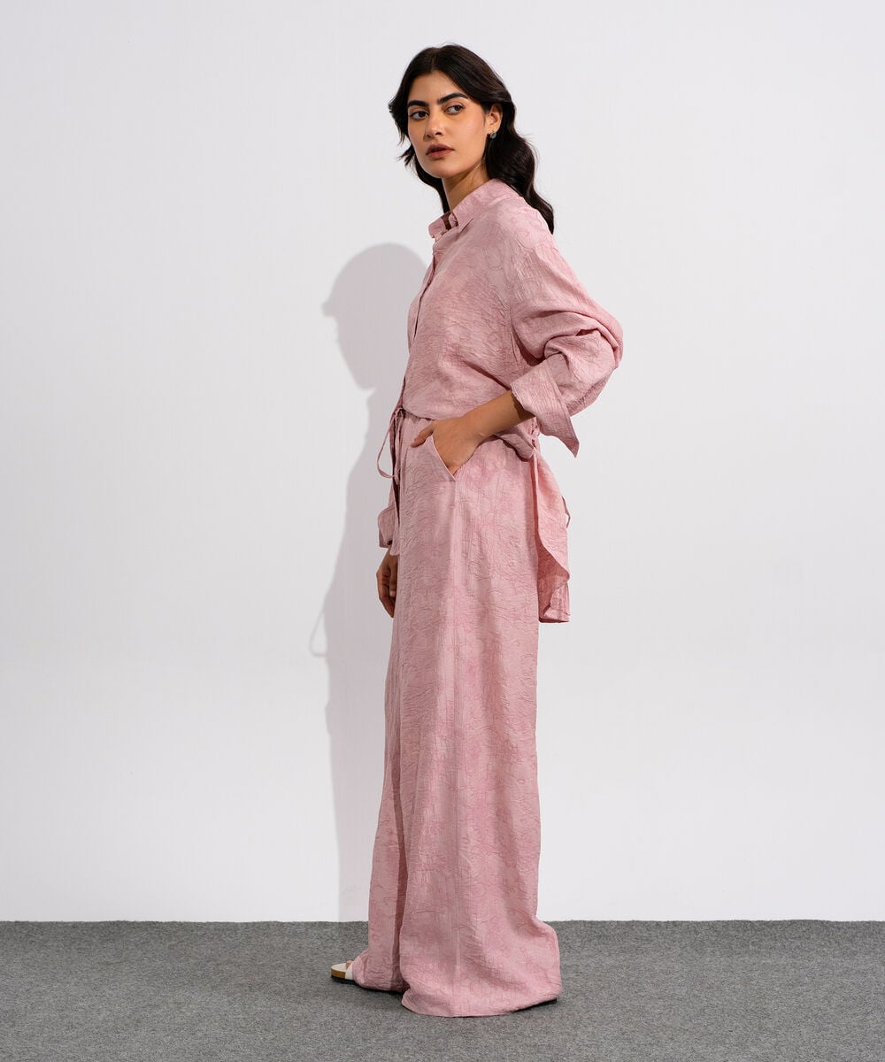 Textured Pull-On Trousers WBTMV0826006