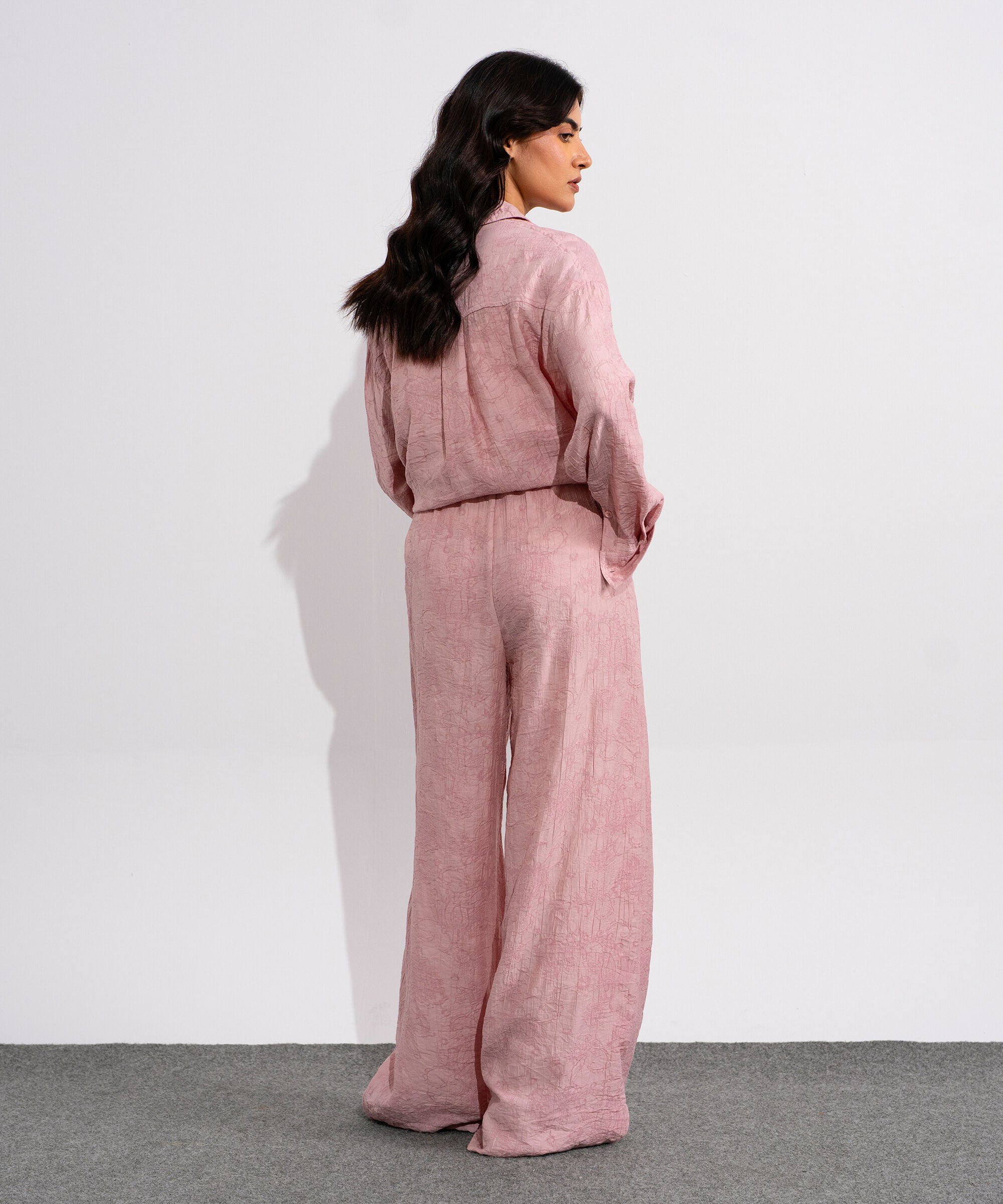 Textured Pull-On Trousers WBTMV0826006