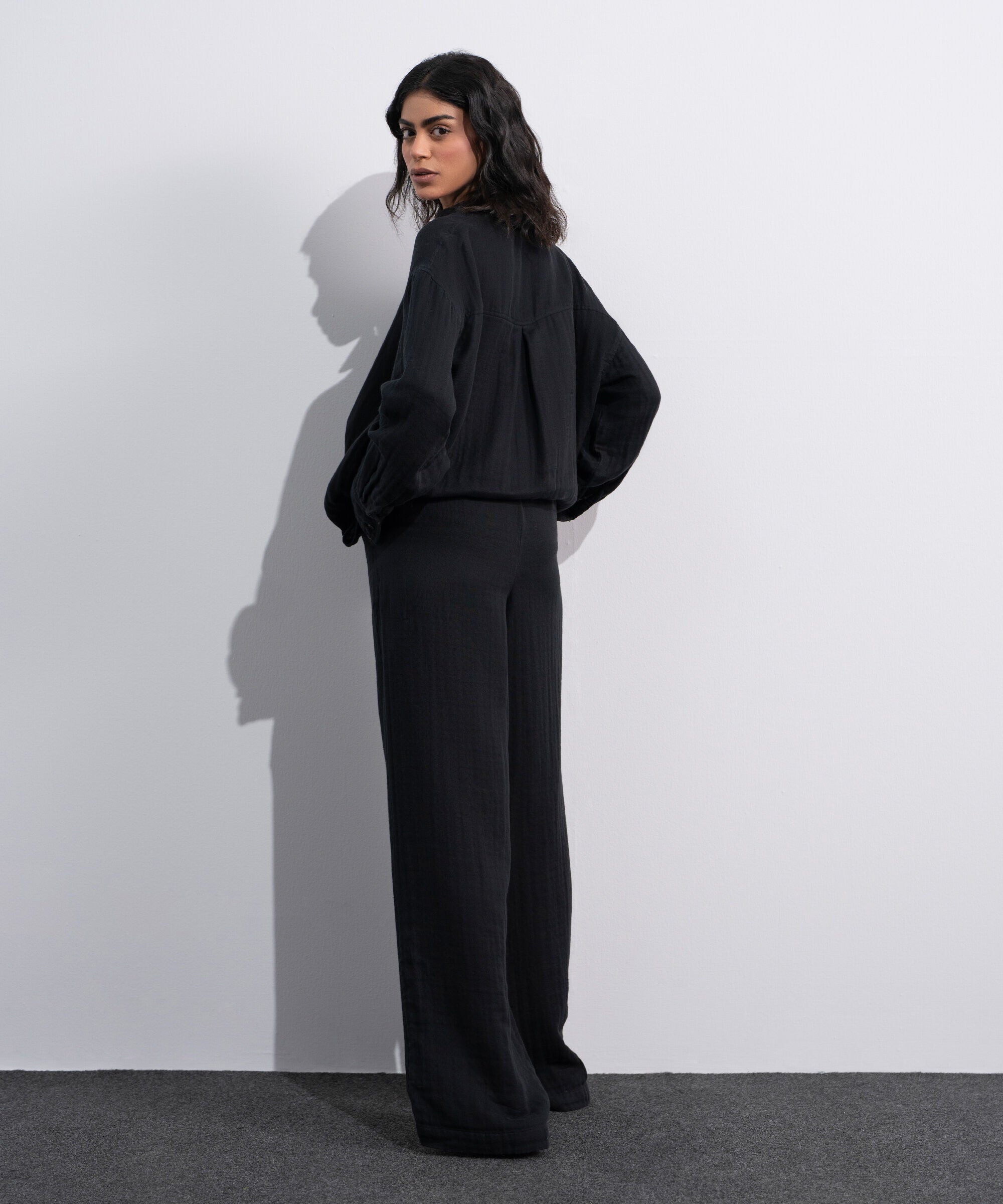 Pleated Muslin Trousers WBTMV0826007