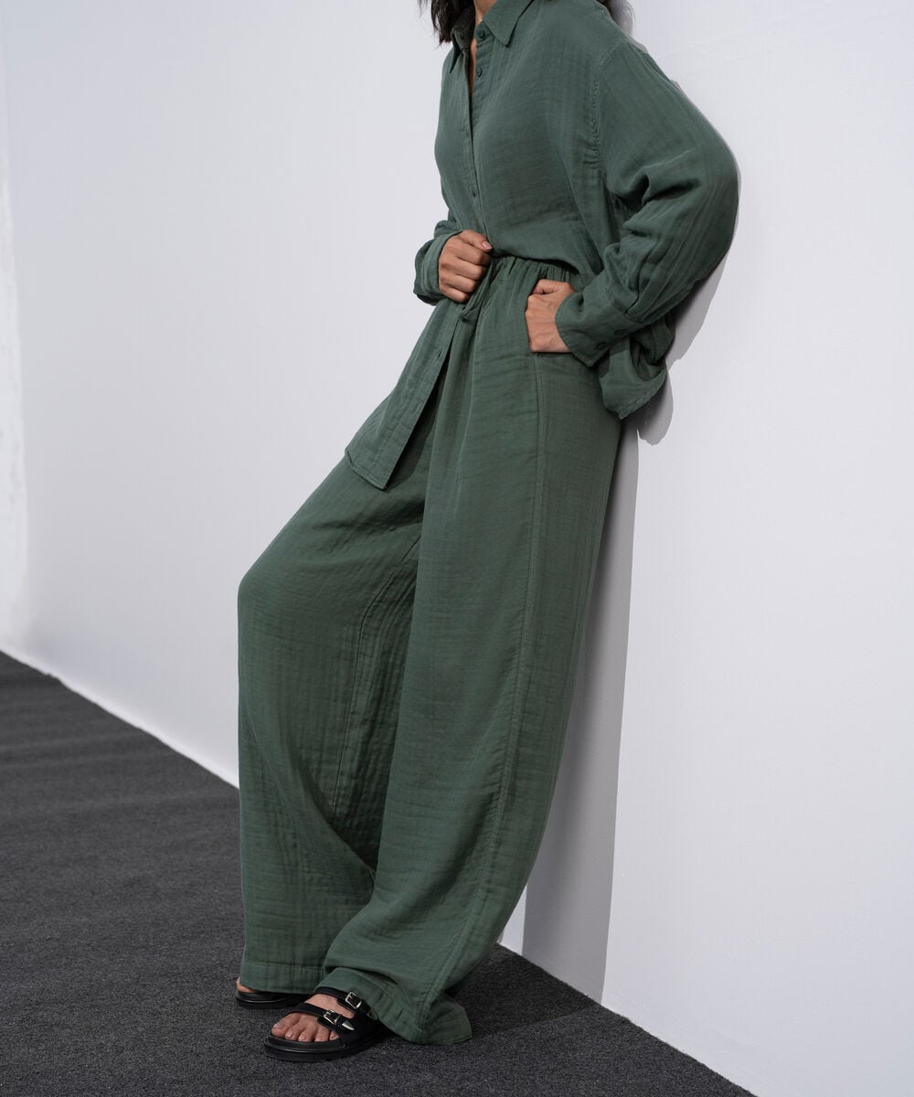 Pleated Muslin Trousers WBTMV0826008