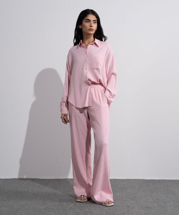 Seersucker Pull-On Trousers