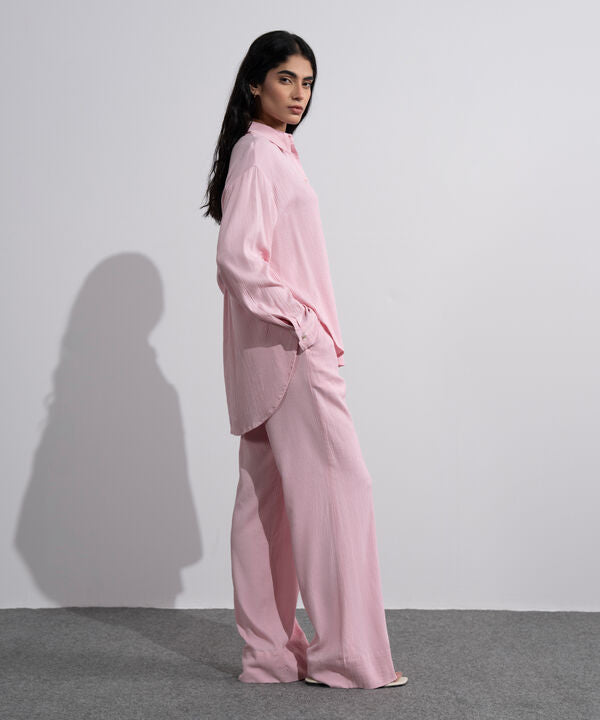 Seersucker Pull-On Trousers
