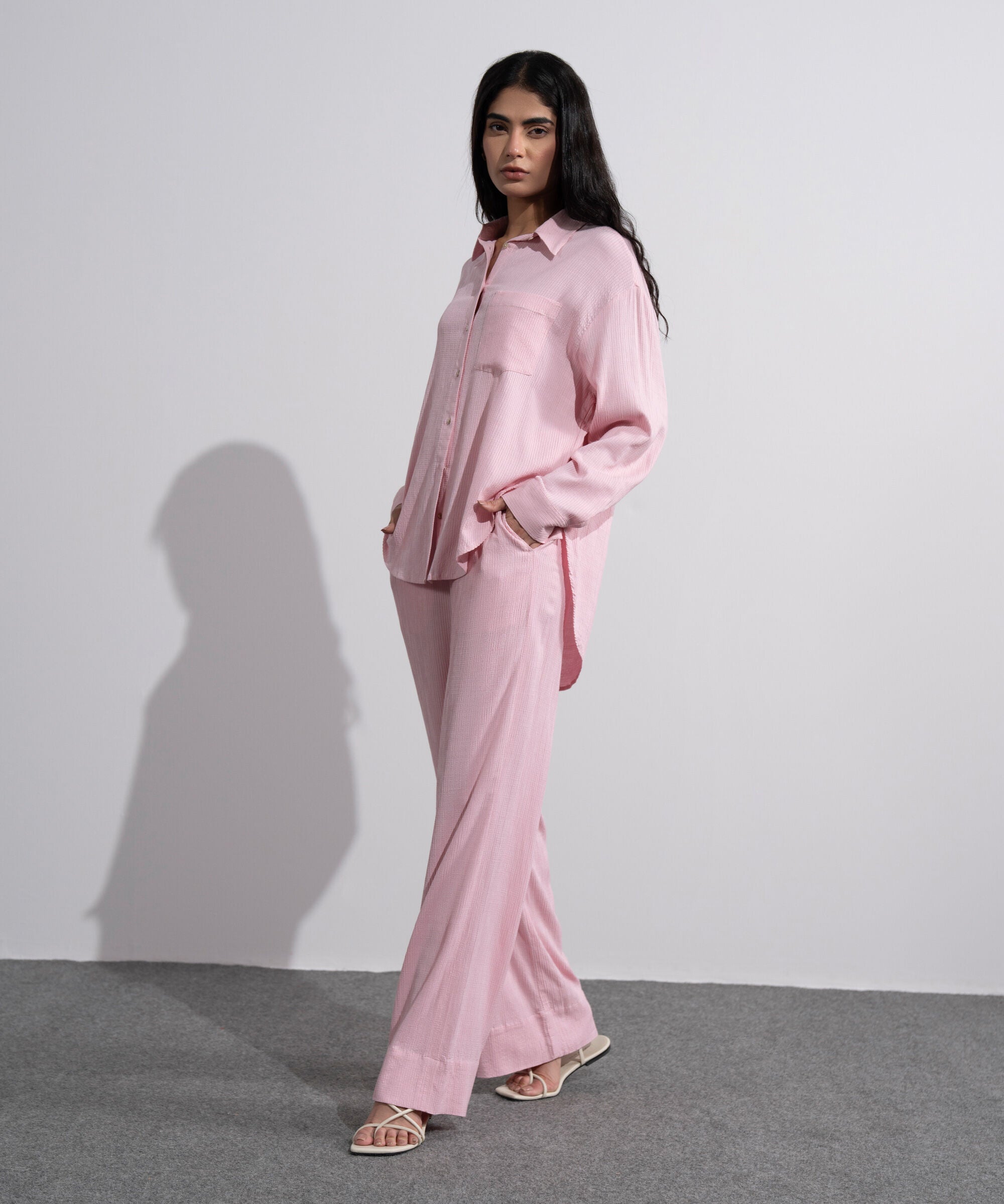 Seersucker Pull-On Trousers WBTMV0826013