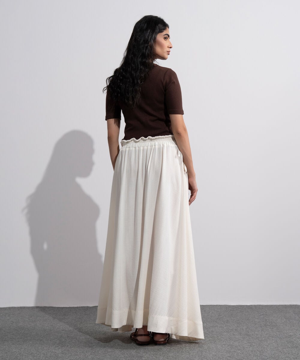 Smocked Skirt With Tie Detail WBTMV0826015
