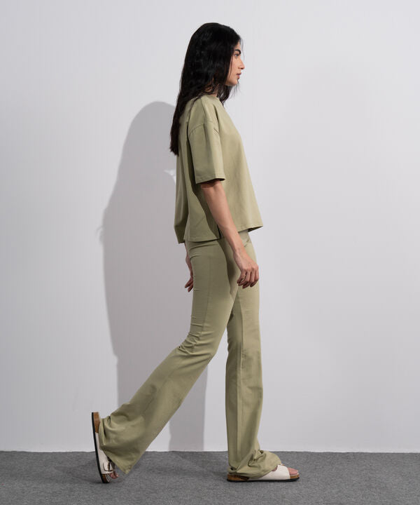 Stretchy Flared Trousers