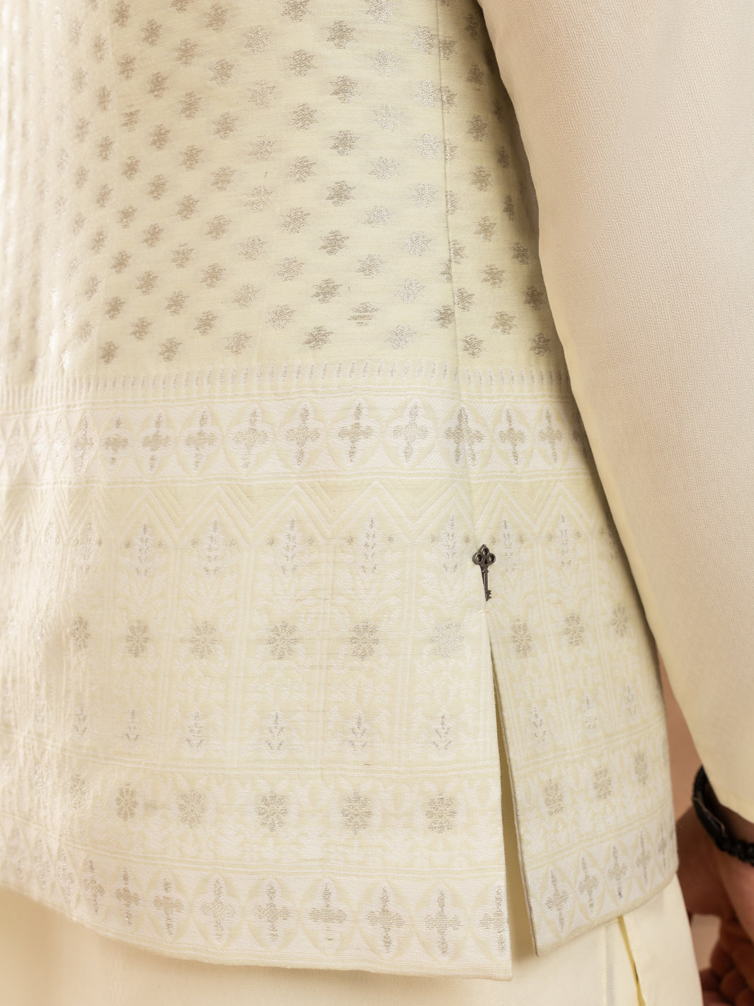 Light Green Blended Waistcoat - AL-WC-543B
