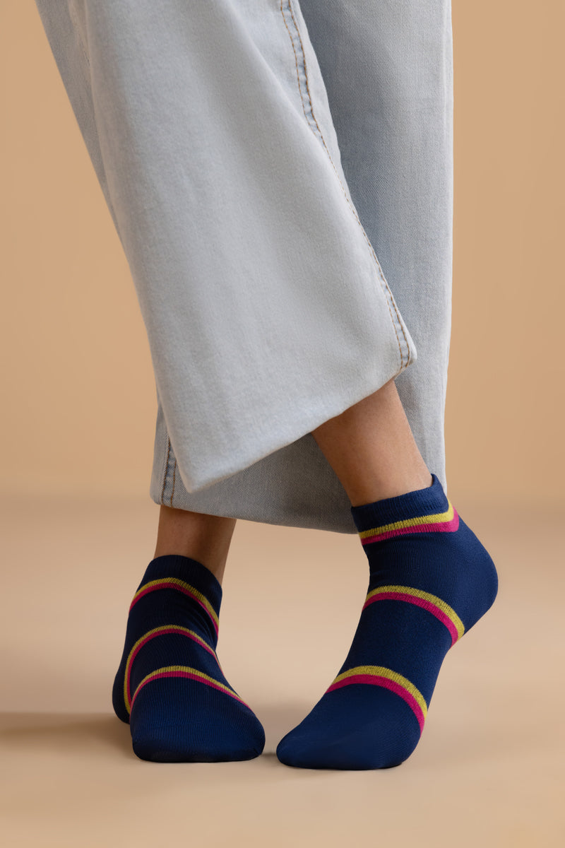 Blue Low Cut Socks (WCSTLN3)