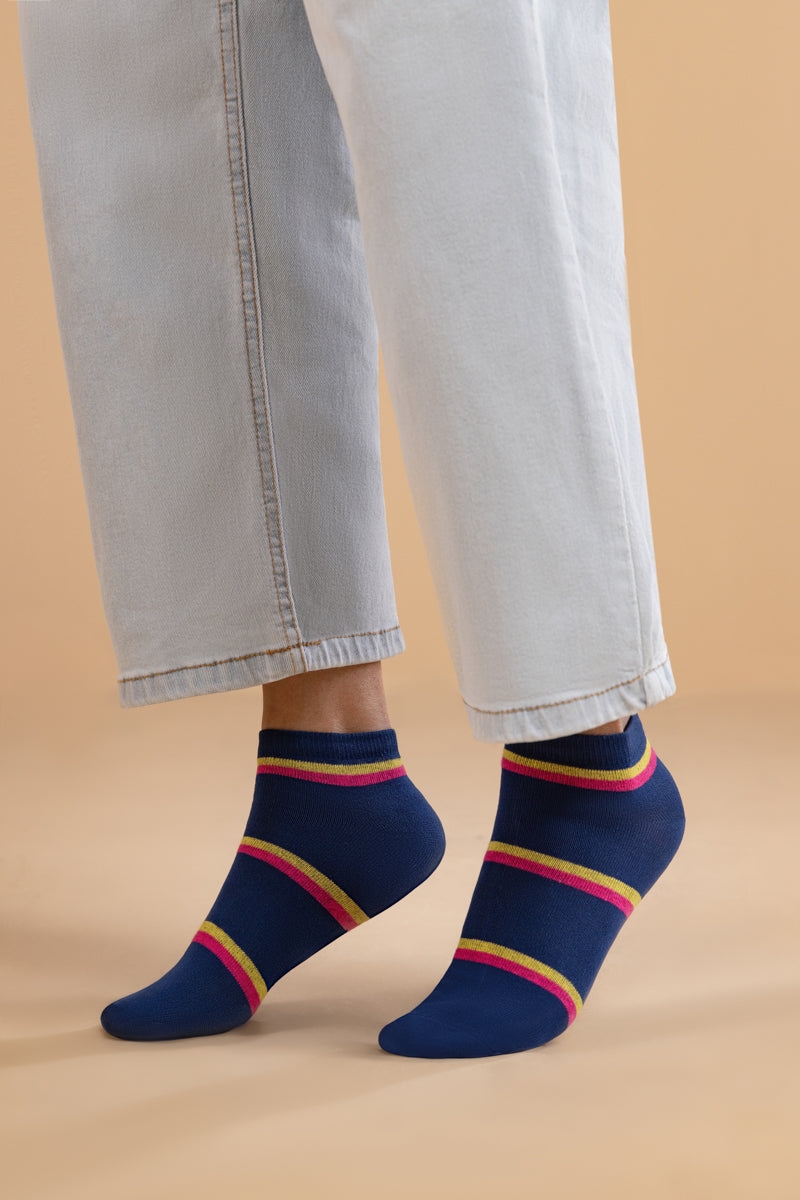 Blue Low Cut Socks (WCSTLN3)
