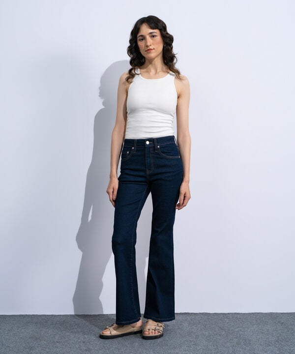 High-Rise Bootcut Jeans